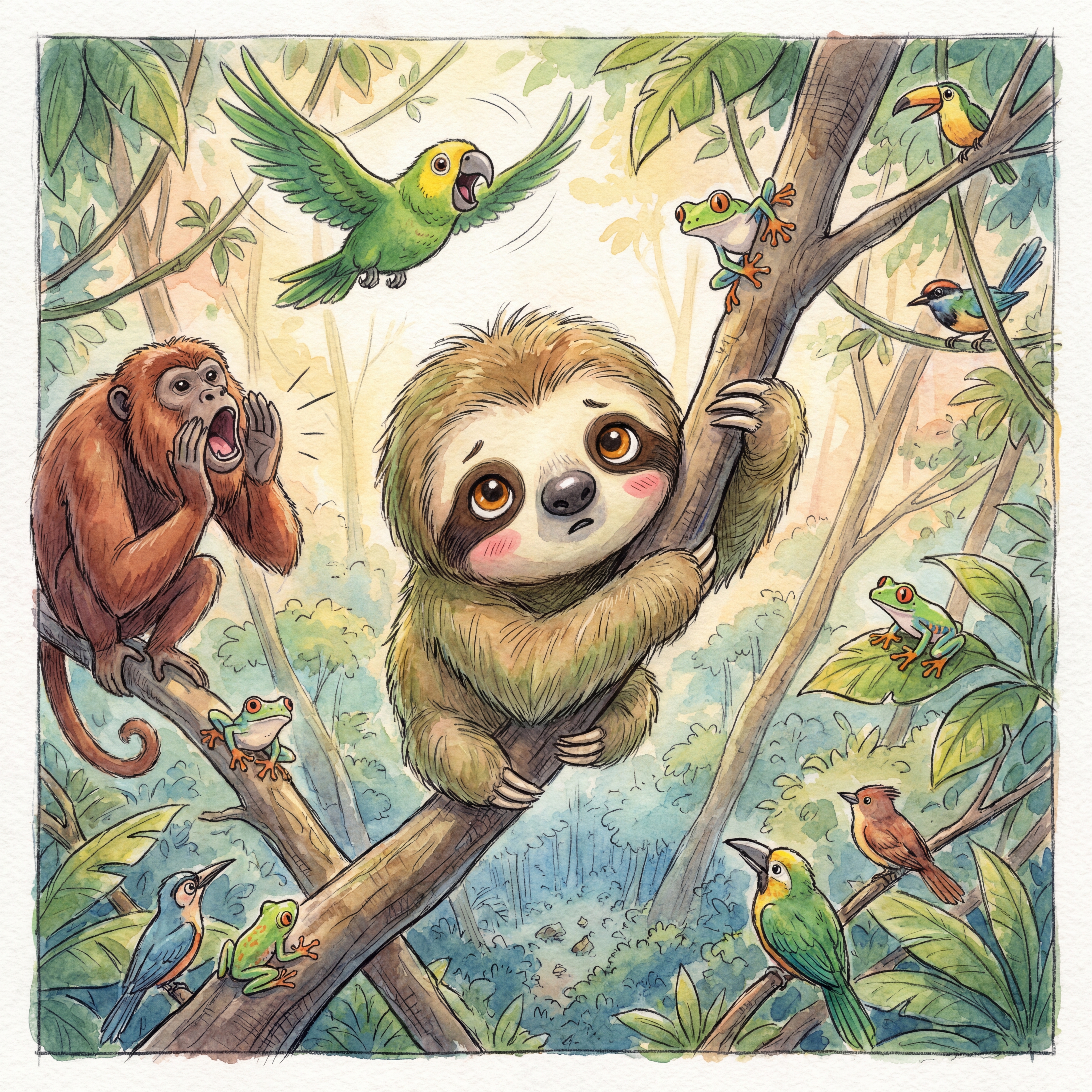 The canopy buzzes with the news