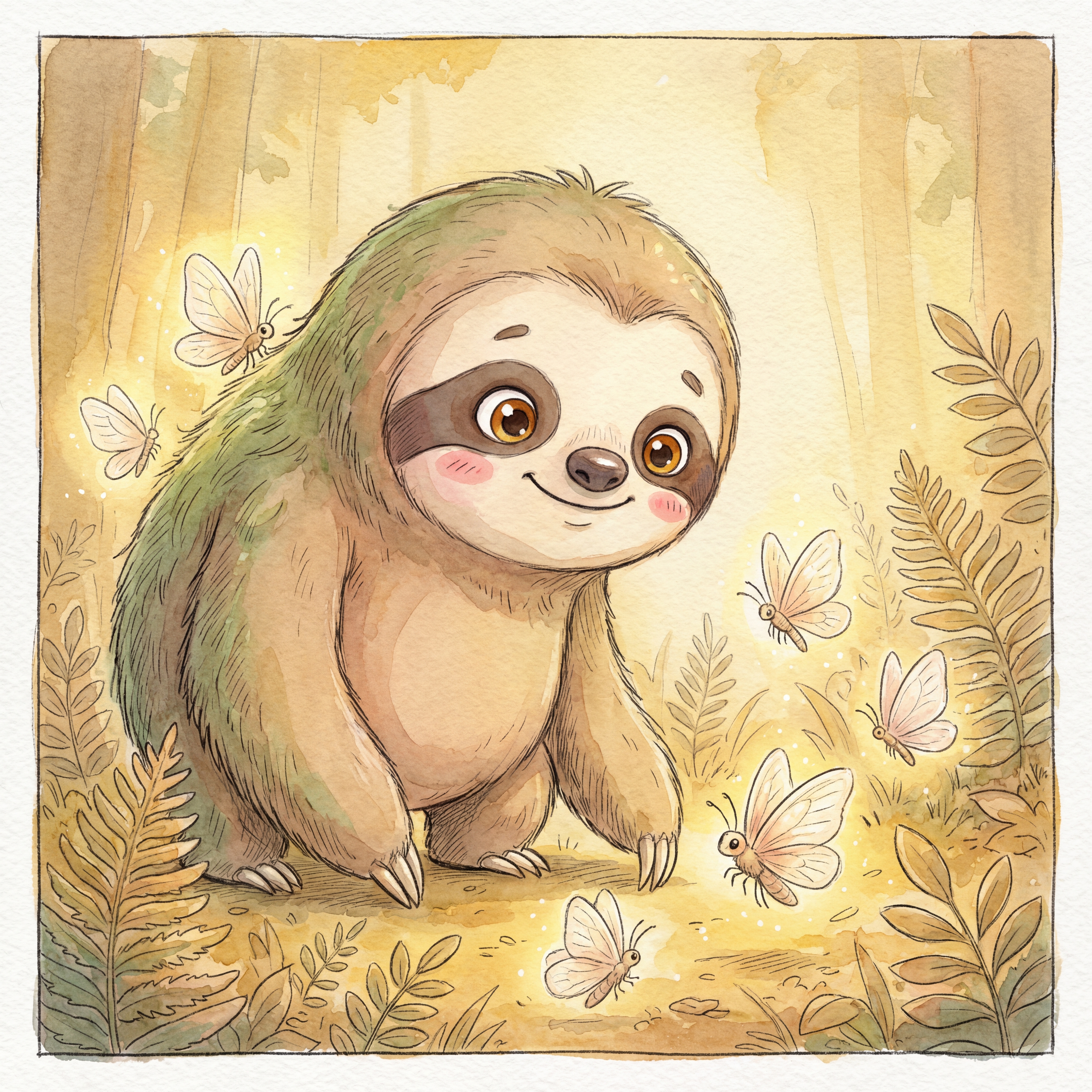 Moths leaving Suki's fur