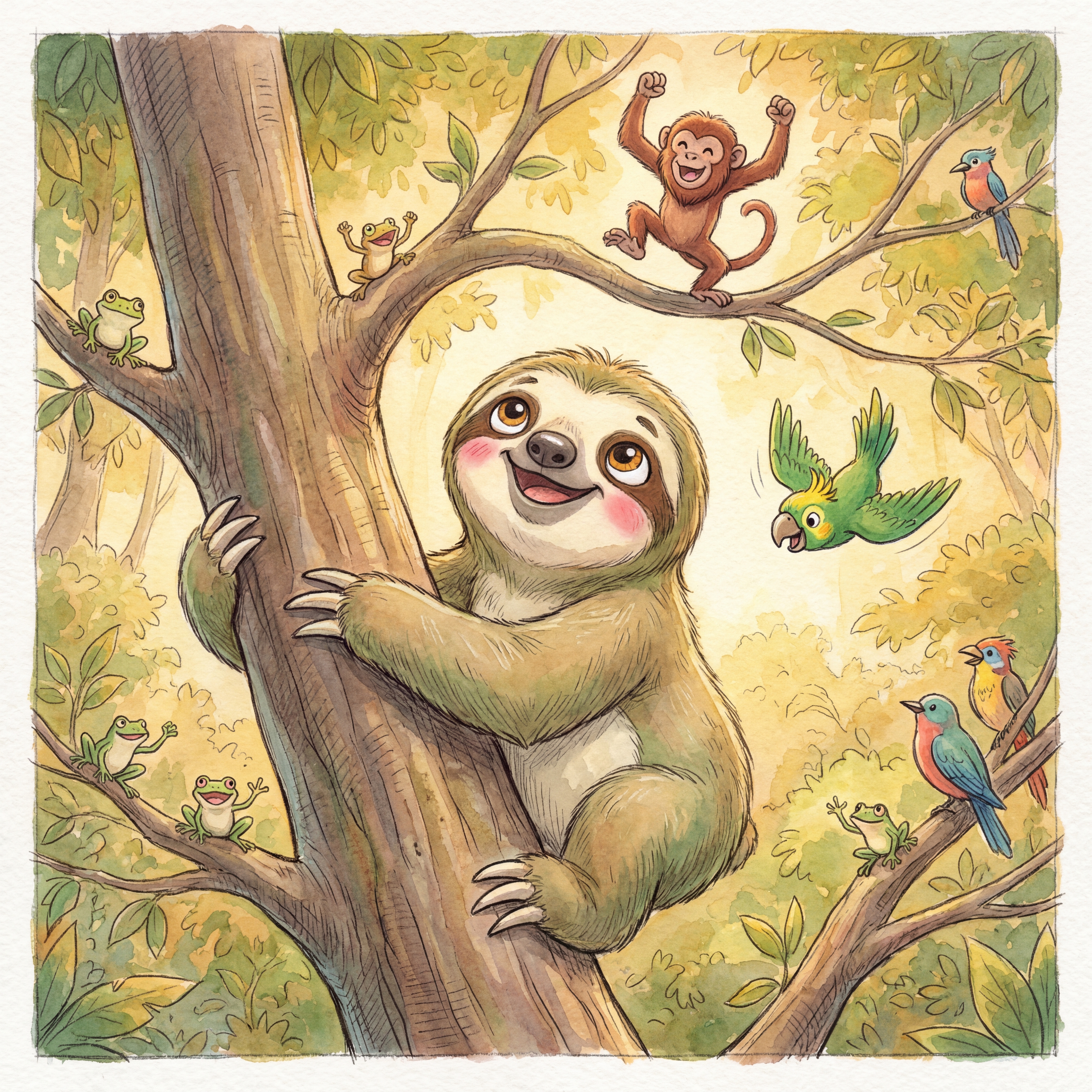 Suki climbing up triumphantly